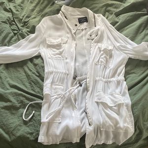 White utility style jacket